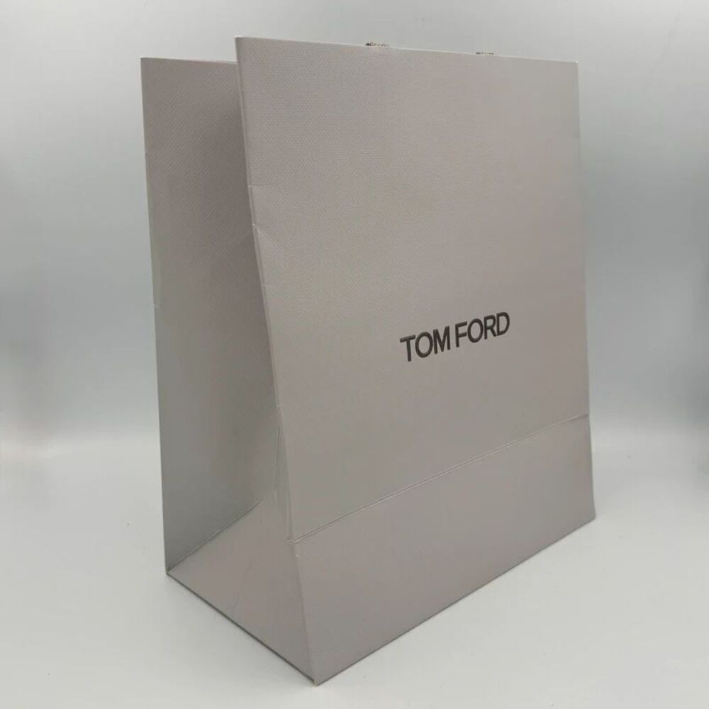 Tom Ford Gray Shopping Gift Bags Set of 2 Size: 12.25x10.5x6